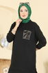 بلوز أسود 306OZN1046-MS - Thumbnail
