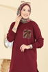 Tunic 306OZN1046-MS Burgundy - Thumbnail
