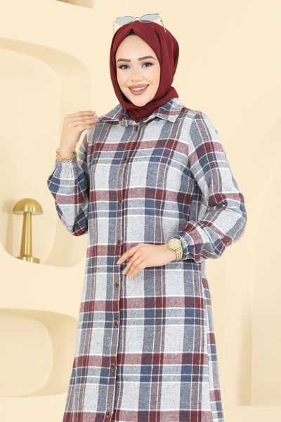 K.T.R. - بلوز خمري و أزرق 3070KTR750-MS - 418616