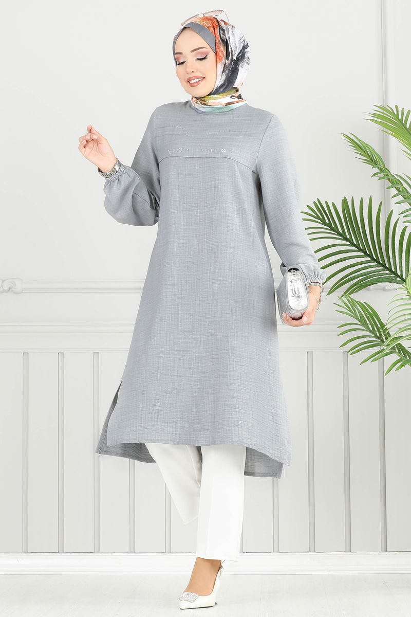 بلوز رمادي 3123HBS856-MS