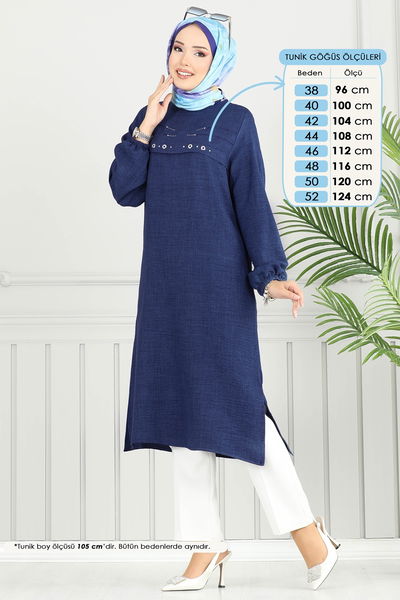 H.B.S. - Tunic 3123HBS856-MS Navy Blue - 379763