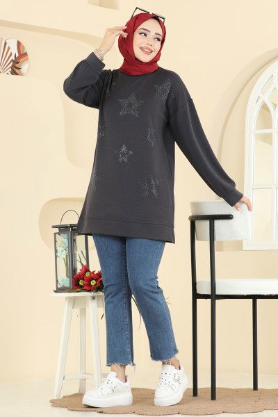 H.B.S. - Tunic 3225HBS856-MS Anthracite