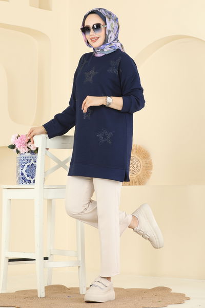 H.B.S. - Tunic 3225HBS856-MS Navy Blue - 416030