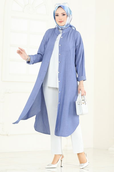 H.B.S. - Tunic 324HBS856-MS Light Denim - 388578