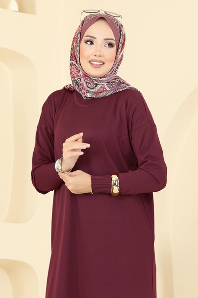K.L.N. - Tunic 5006KLN570-MS Burgundy - 428148