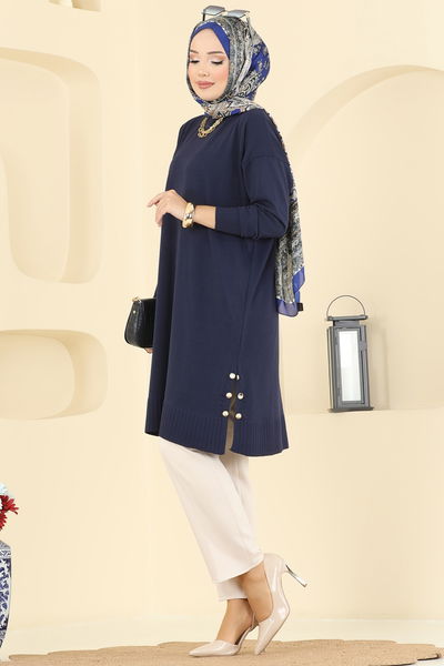 K.L.N. - Tunic 5006KLN570-MS Navy Blue - 400379