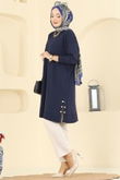 K.L.N. - Tunic 5006KLN570-MS Navy Blue