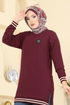 Tunic 708PM271-MS Burgundy - Thumbnail