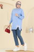 بلوز أزرق فاتح 7095TEG847-MS - Thumbnail