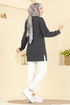 بلوز رمادي غامق 709PM271-MS - Thumbnail