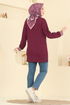 Tunic 709PM271-MS Burgundy - Thumbnail