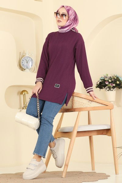 P.R.M. - Tunic 709PM271-MS Damson