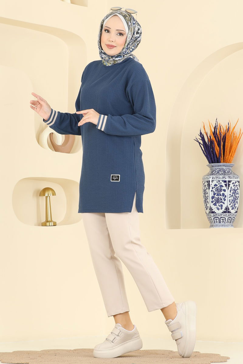 بلوز ازرق 709PM271-MS