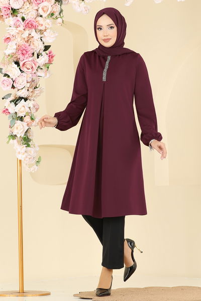 A.S.M. - Tunic ASM2835-MS Burgundy - 403839