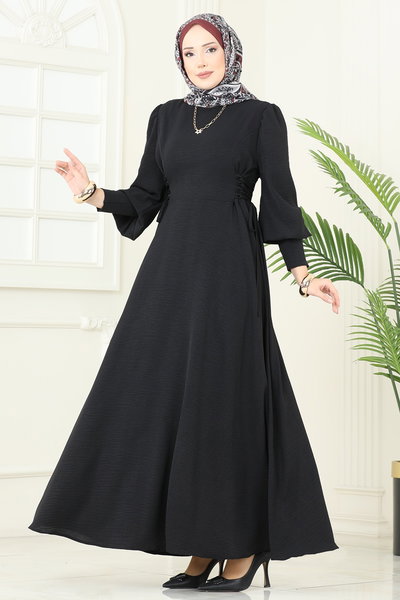 M.O.R. - Yandan Bağcıklı Aerobin Elbise 5008MDA386-MS Siyah - 419975