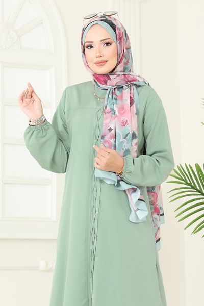 P.R.M. - Yandan Yırtmaçlı Terikoton Tunik 4109PM271-MS Mint - 363439