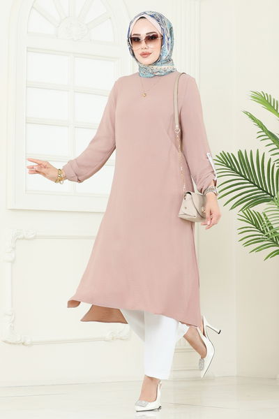 F.O.N. - Yandan Yırtmaçlı Tesettür Takım 1994FON792-MS Vizyon - 374299