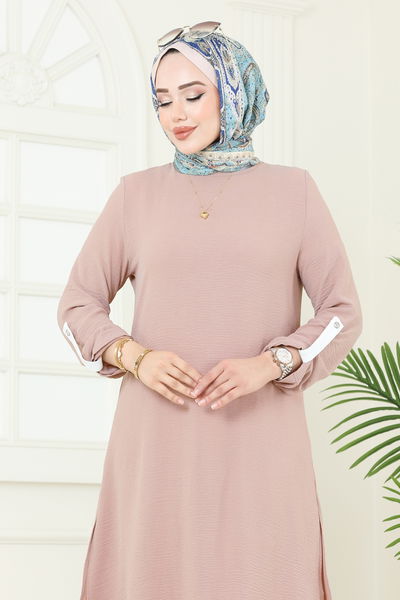 F.O.N. - Yandan Yırtmaçlı Tesettür Takım 1994FON792-MS Vizyon - 374300