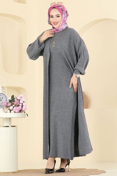 H.B.S. - Yarım Boğazlı İkili Takım 7080HBS856-MS Antrasit - 416630