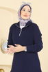 Yarım Fermuarlı Modal Tunik 1008ETT926-MS Laci - Thumbnail
