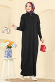 A.Y.D. - Yarım Fermuarlı Triko Tunik 2736AYD574-MS Siyah