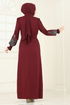Yelekli Abiye Elbise Takım ASM2758-MS Bordo - Thumbnail