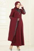 Yelekli Abiye Elbise Takım ASM2758-MS Bordo - Thumbnail