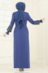 Yelekli Abiye Elbise Takım ASM2758-MS İndigo - Thumbnail