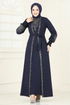 Yelekli Abiye Elbise Takım ASM2758-MS Laci - Thumbnail
