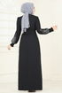 Yelekli Abiye Elbise Takım ASM2758-MS Siyah - Thumbnail