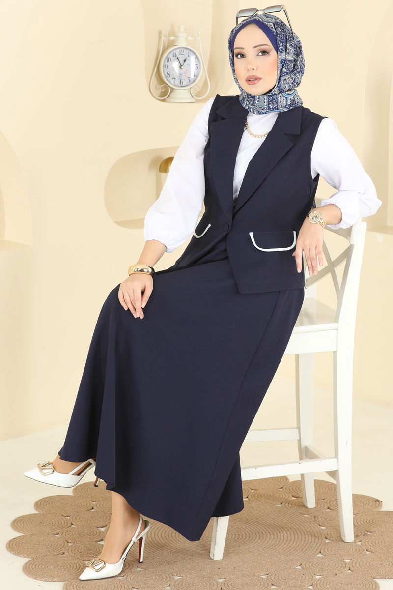 Yelekli Şık Dabıl Takım 2646SL432-MS Laci