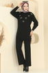 Yıldız Detaylı Triko Takım 2721AYD574-MS Siyah - Thumbnail