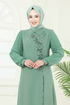 Yırtmaç Detaylı Şık Takım 8058ABK1075-MS Mint - Thumbnail