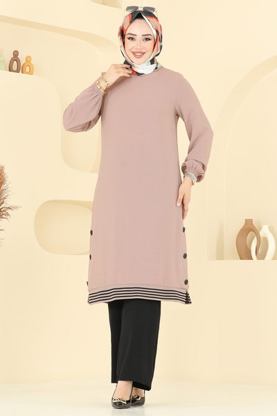 D.V.L. - Yırtmaç Düğmeli Aerobin Takım 418DVL817-MS Vizyon&Siyah - 387202