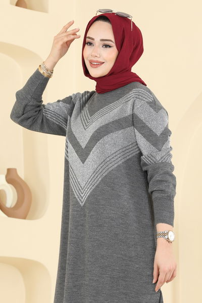 A.Y.D. - Zikzak Desen Triko Takım 2767AYD574-MS Antrasit - 418143